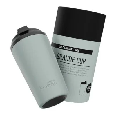 Fressko Grande 475ml / 16oz Cup - Stainless Steel - Sage